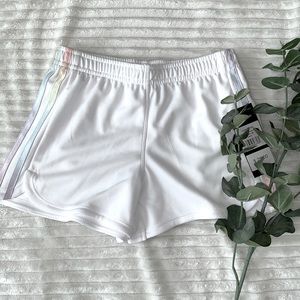 NWT Girls Adidas White Shorts Size 7/8